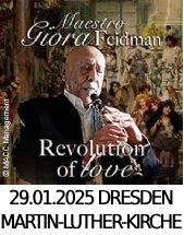 GIORA FEIDMAN - Revolution of Love: Begleitet von KlezStrings am 29.01.2025 in Dresden, Martin-Luther-Kirche