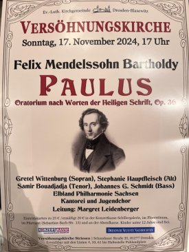 FELIX MENDELSSOHN-BARTHOLDY: PAULUS - ORATORIUM