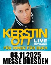 KERSTIN OTT MIT BAND am 08.11.2025 in Dresden, MESSE DRESDEN