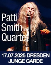 PATTI SMITH QUARTET am 17.07.2025 in Dresden, Freilichtbühne JUNGE GARDE